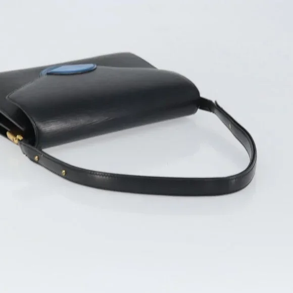 Authentic LOUIS VUITTON Epi Osh Shoulder Bag Black Blue M52445 LV - Picture 14 of 16